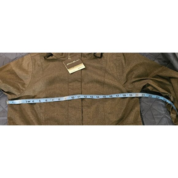 New Eddie Bauer Girl on the Go® Waterproof Trench Coat Size PETITE MEDIUM - Picture 7 of 8